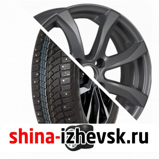 Колесо в сборе Viatti Brina Nordico (V-522) 185/55 R15 T 82 + iFree Дайс 6xR15 4×98 ET35 DIA58.5 Насыщенный тёмно-серебристый в Ижевске